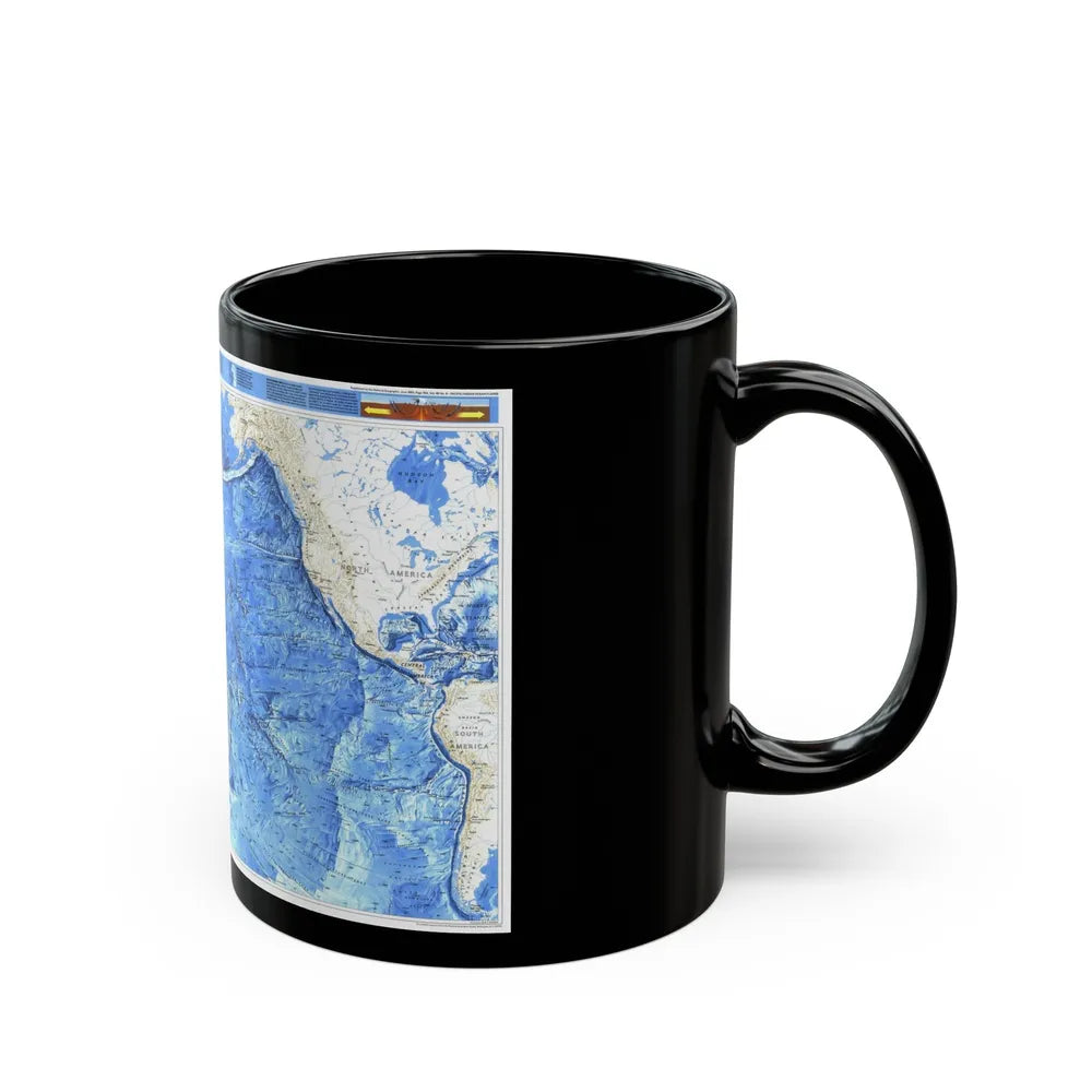 Pacific Ocean (1992) (Map) Black Coffee Mug-Go Mug Yourself