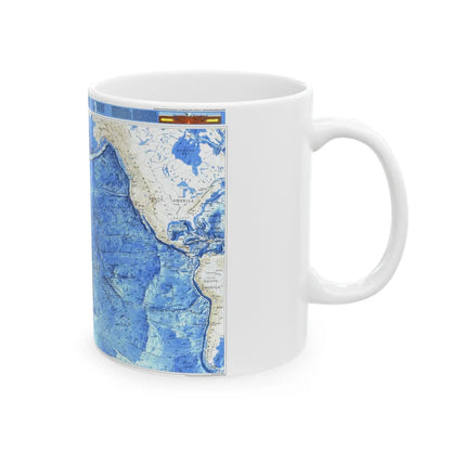 Pacific Ocean (1992) (Map) White Coffee Mug-Go Mug Yourself