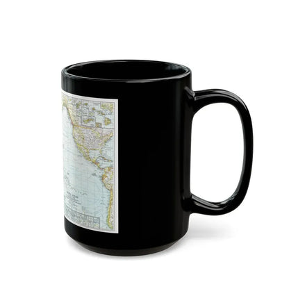 Pacific Ocean and the Bay of Bengal (1943) (Map) Black Coffee Mug - Go Mug Yourself