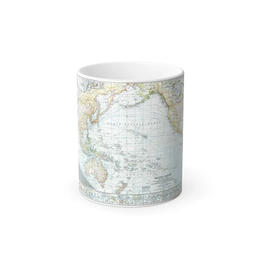 Pacific Ocean and the Bay of Bengal (1943) (Map) Color Changing Mug 11oz-Go Mug Yourself