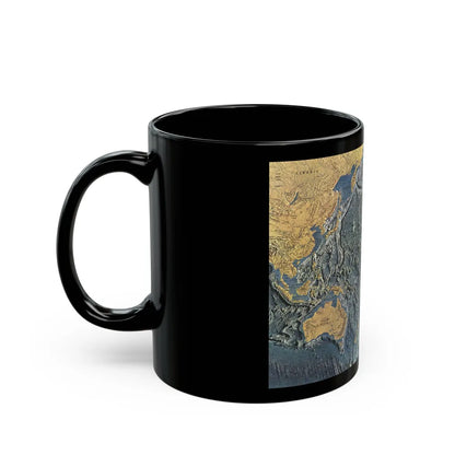 Pacific Ocean Floor (1969) (Map) Black Coffee Mug-Go Mug Yourself