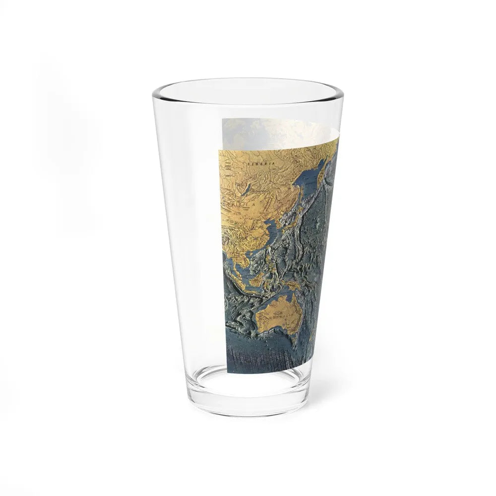 Pacific Ocean Floor (1969) (Map) Pint Glass 16oz-Go Mug Yourself