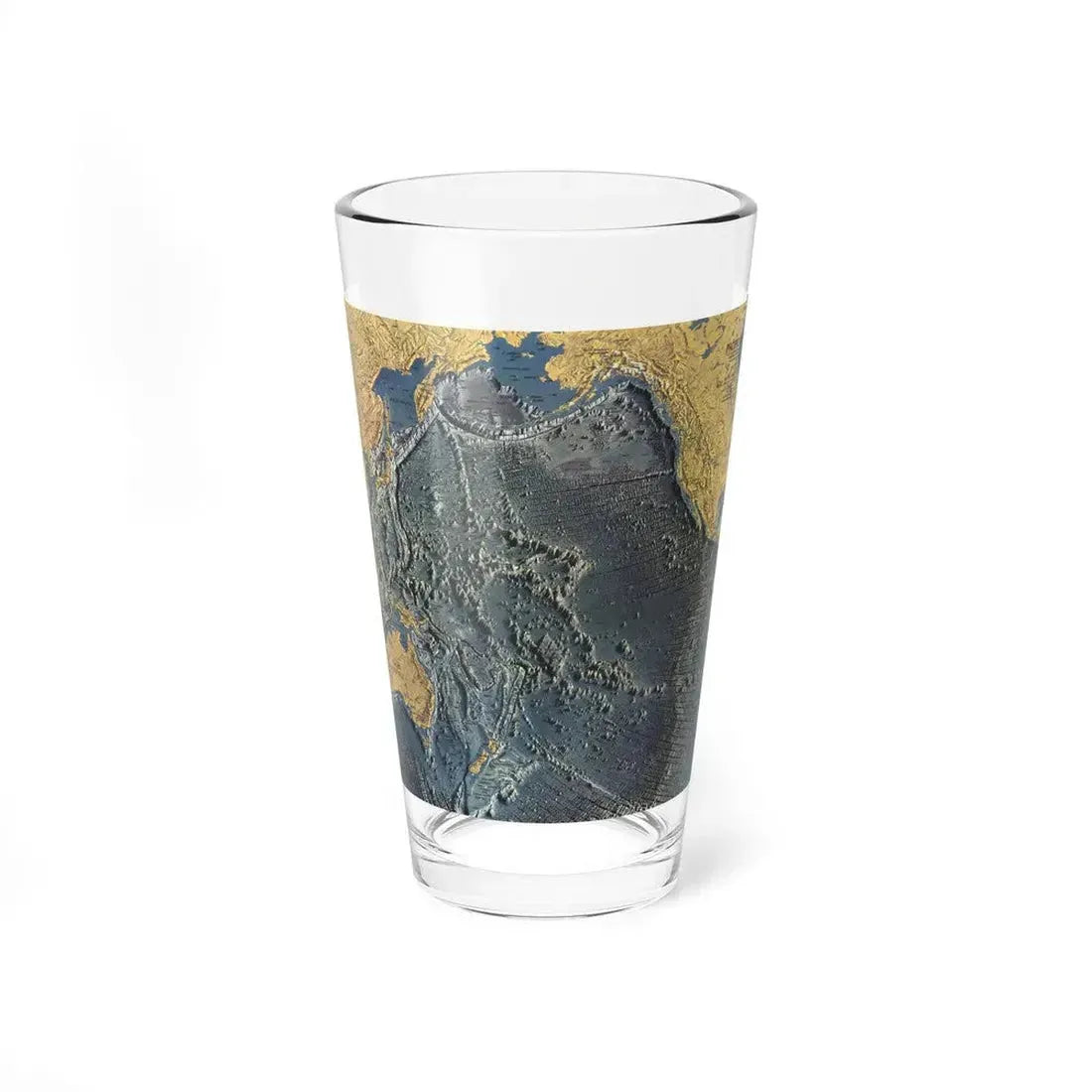 Pacific Ocean Floor (1969) (Map) Pint Glass 16oz - Go Mug Yourself
