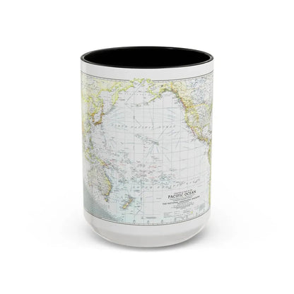 Pacific Ocean - Theater of War (1942) (Map) Accent Coffee Mug 15oz Black - Go Mug Yourself