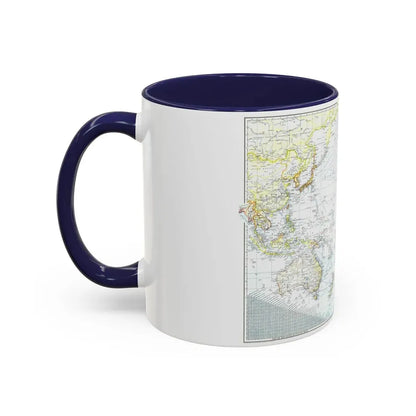 Pacific Ocean - Theater of War (1942) (Map) Accent Coffee Mug - Go Mug Yourself