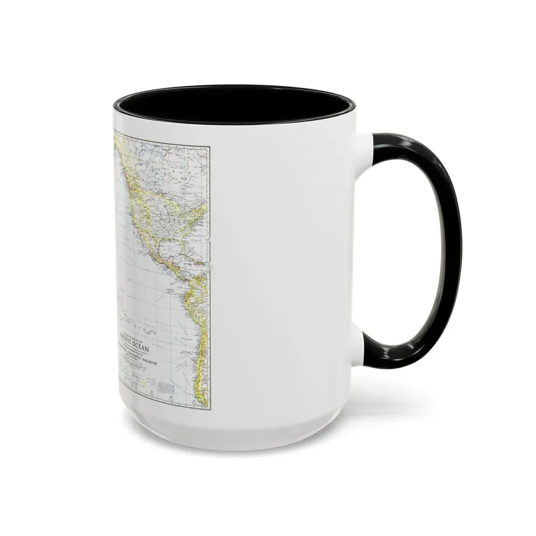 Pacific Ocean - Theater of War (1942) (Map) Accent Coffee Mug - Go Mug Yourself
