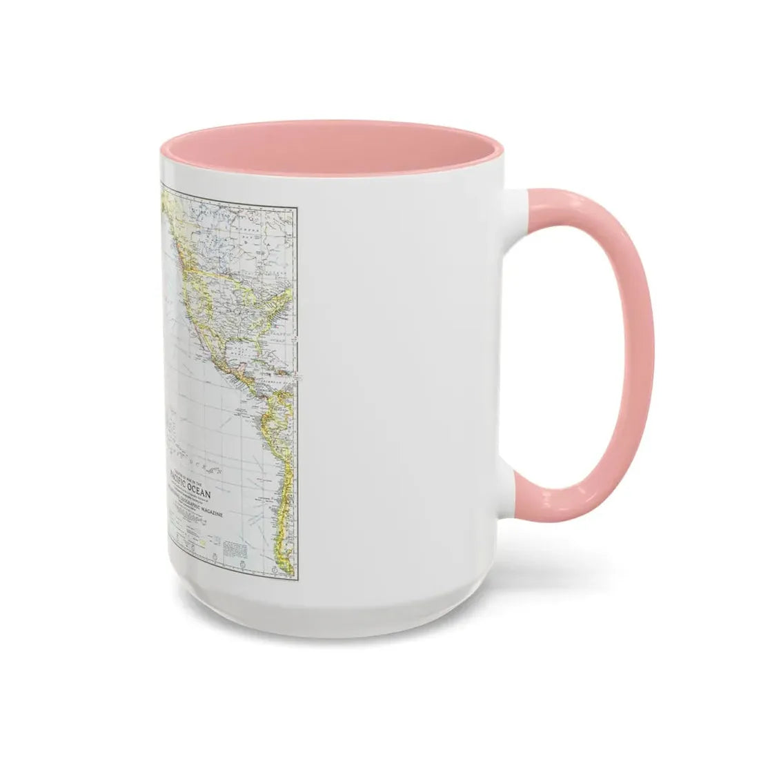 Pacific Ocean - Theater of War (1942) (Map) Accent Coffee Mug - Go Mug Yourself