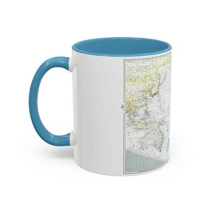 Pacific Ocean - Theater of War (1942) (Map) Accent Coffee Mug - Go Mug Yourself