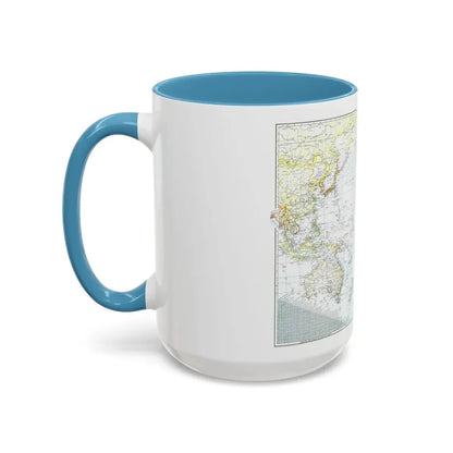 Pacific Ocean - Theater of War (1942) (Map) Accent Coffee Mug - Go Mug Yourself