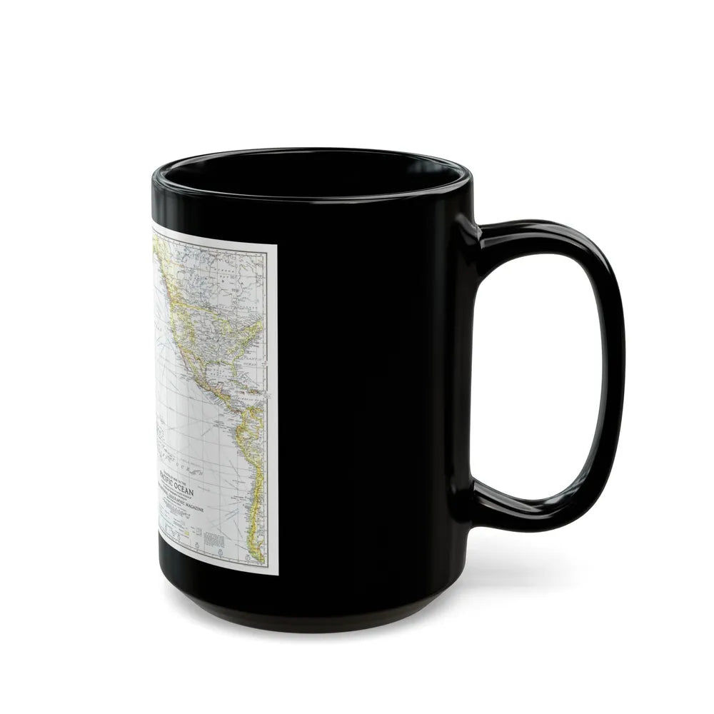 Pacific Ocean - Theater of War (1942) (Map) Black Coffee Mug-Go Mug Yourself