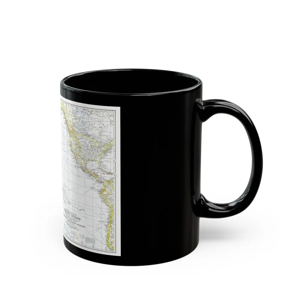 Pacific Ocean - Theater of War (1942) (Map) Black Coffee Mug-Go Mug Yourself