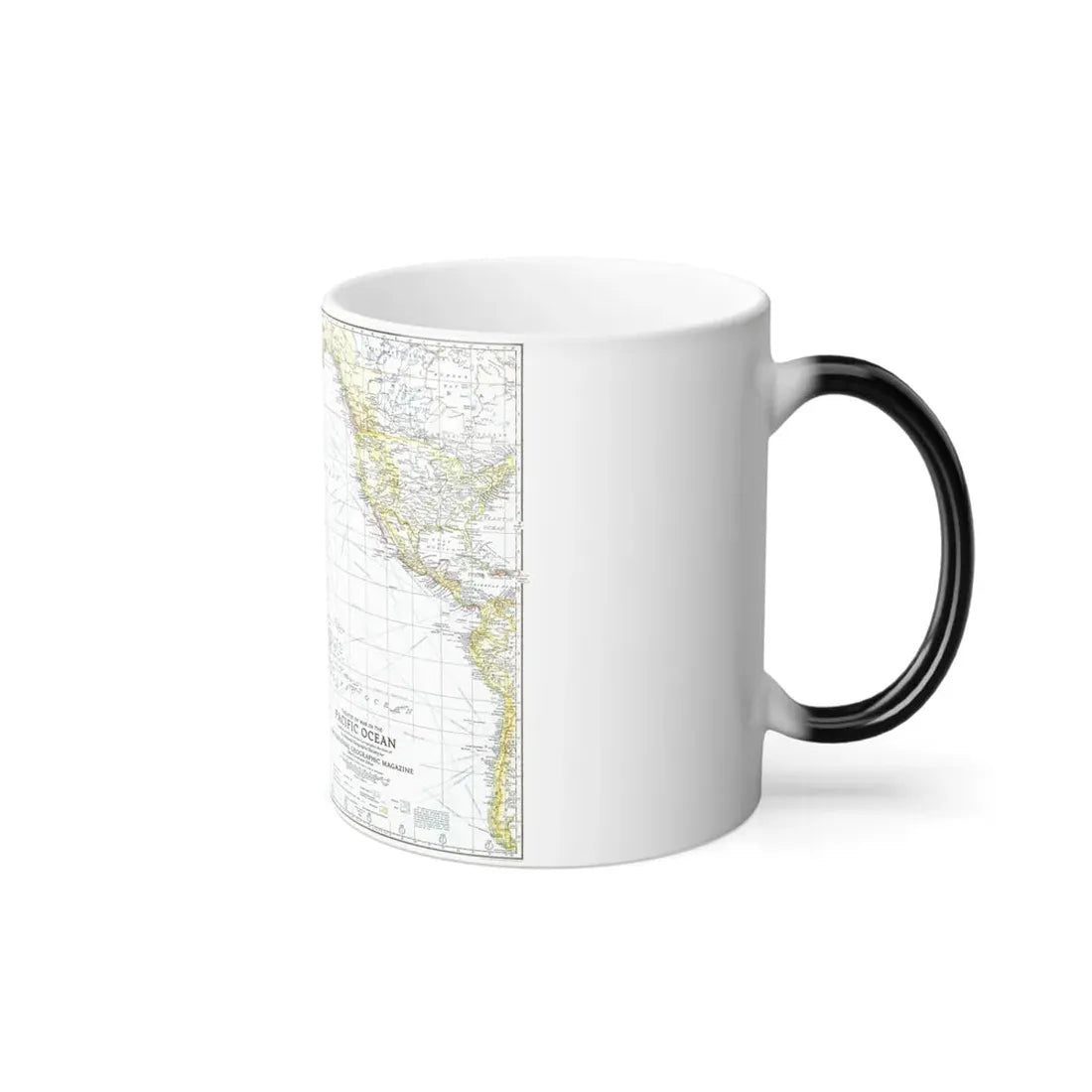 Pacific Ocean - Theater of War (1942) (Map) Color Changing Mug 11oz - Go Mug Yourself
