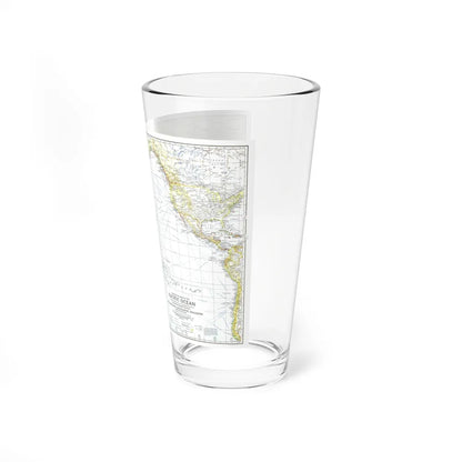 Pacific Ocean - Theater of War (1942) (Map) Pint Glass 16oz-Go Mug Yourself