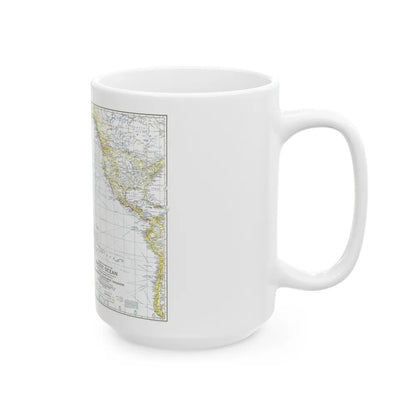 Pacific Ocean - Theater of War (1942) (Map) White Coffee Mug-Go Mug Yourself