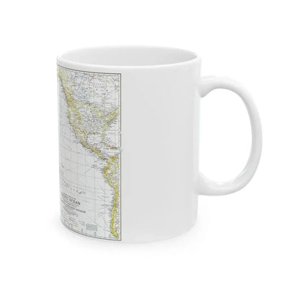 Pacific Ocean - Theater of War (1942) (Map) White Coffee Mug - Go Mug Yourself
