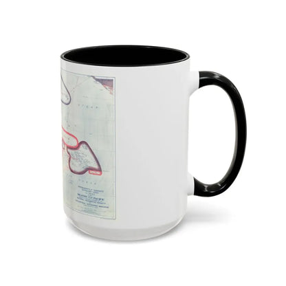 Pacific - Sovereignty and Mandate Boundary Lines (1921) (Map) Accent Coffee Mug - Go Mug Yourself