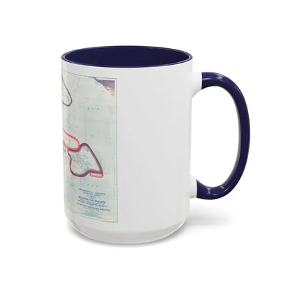 Pacific - Sovereignty and Mandate Boundary Lines (1921) (Map) Accent Coffee Mug - Go Mug Yourself