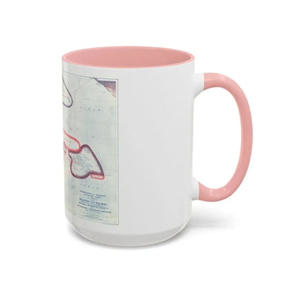 Pacific - Sovereignty and Mandate Boundary Lines (1921) (Map) Accent Coffee Mug - Go Mug Yourself