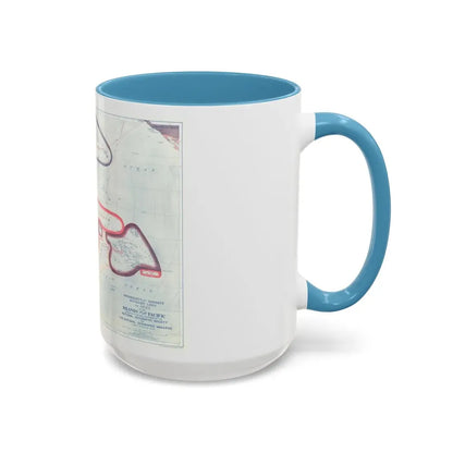 Pacific - Sovereignty and Mandate Boundary Lines (1921) (Map) Accent Coffee Mug - Go Mug Yourself