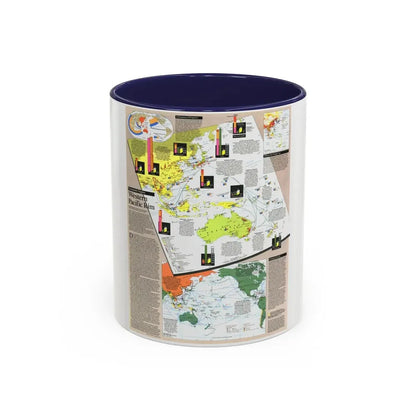 Pacific - Western Rim (1989) (Map) Accent Coffee Mug 11oz Navy - Go Mug Yourself