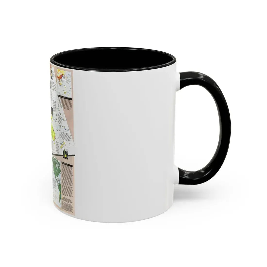 Pacific - Western Rim (1989) (Map) Accent Coffee Mug - Go Mug Yourself