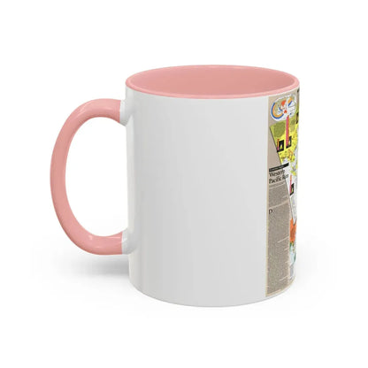 Pacific - Western Rim (1989) (Map) Accent Coffee Mug - Go Mug Yourself