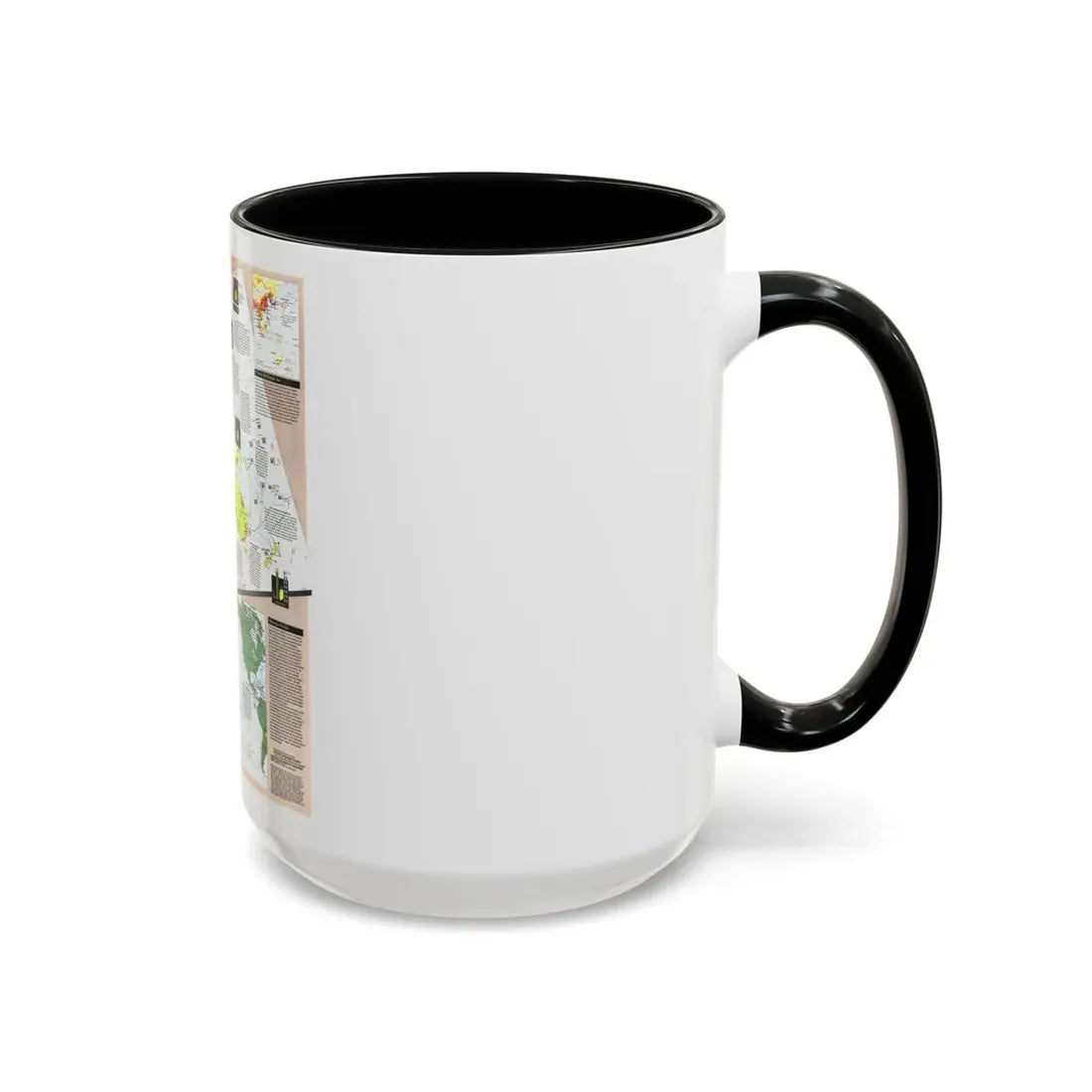 Pacific - Western Rim (1989) (Map) Accent Coffee Mug - Go Mug Yourself