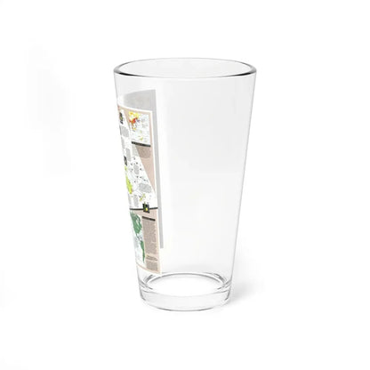 Pacific - Western Rim (1989) (Map) Pint Glass 16oz - Go Mug Yourself
