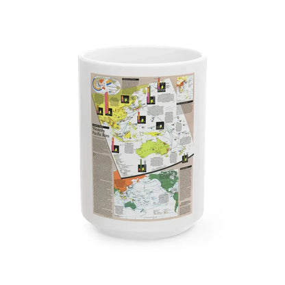 Pacific - Western Rim (1989) (Map) White Coffee Mug 15oz - Go Mug Yourself