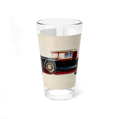 Packard Model 745 Two Passenger Coupe, automobile ad illustration (Magazine Illustration) Pint Glass 16oz-16oz-Go Mug Yourself