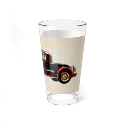 Packard Model 745 Two Passenger Coupe, automobile ad illustration (Magazine Illustration) Pint Glass 16oz-Go Mug Yourself