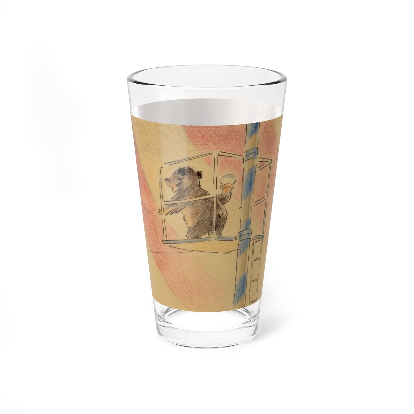 Paddington at the Circus, interior book illustration, 1974 (Magazine Illustration) Pint Glass 16oz-Go Mug Yourself