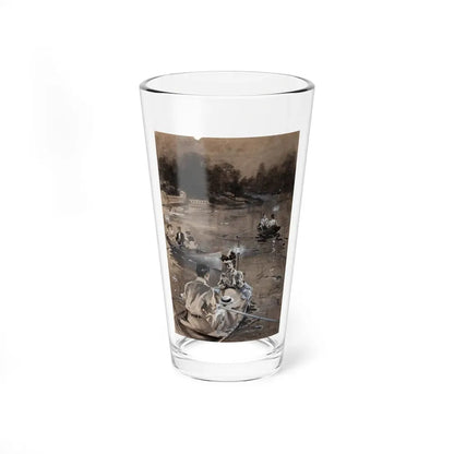 Paddling in the Moonlight (Magazine Illustration) Pint Glass 16oz 16oz - Go Mug Yourself