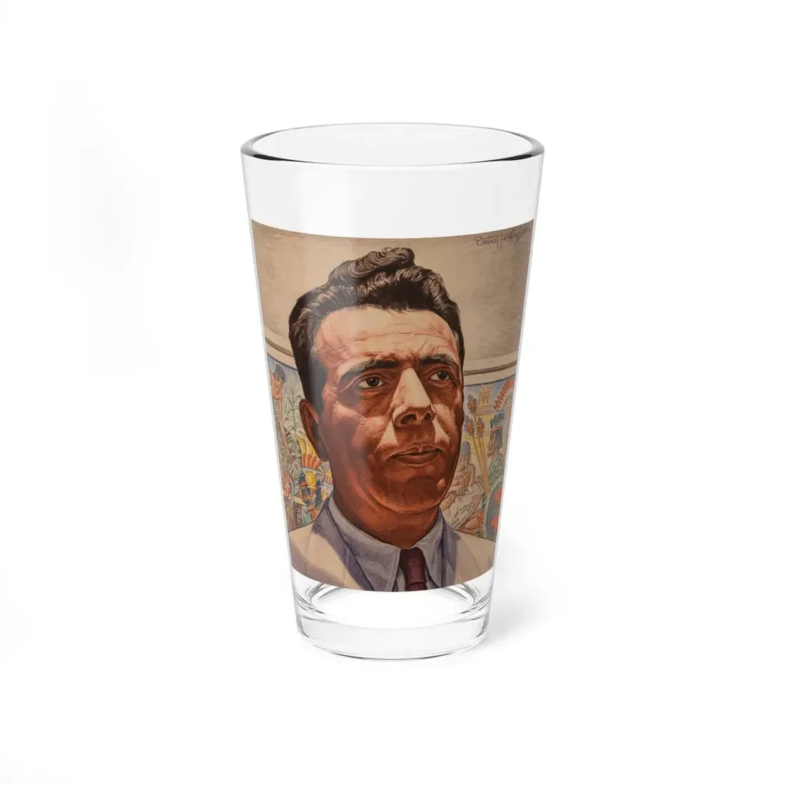Padilla, Time magazine cover, April 6, 1946 (Magazine Illustration) Pint Glass 16oz 16oz - Go Mug Yourself