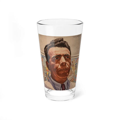 Padilla, Time magazine cover, April 6, 1946 (Magazine Illustration) Pint Glass 16oz 16oz - Go Mug Yourself