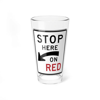 PADOT R10-6A (Pennsylvania) (Road Sign) Pint Glass 16oz 16oz - Go Mug Yourself