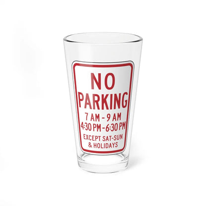 PADOT R7-5T (Pennsylvania) (Road Sign) Pint Glass 16oz 16oz - Go Mug Yourself