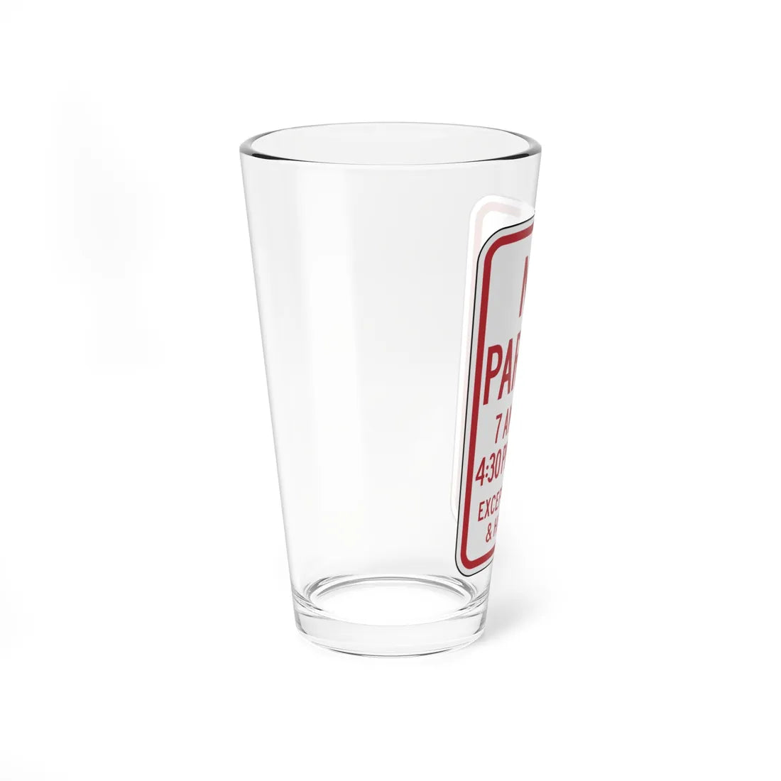 PADOT R7-5T (Pennsylvania) (Road Sign) Pint Glass 16oz - Go Mug Yourself