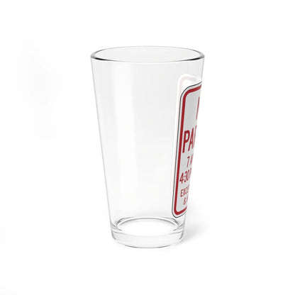 PADOT R7-5T (Pennsylvania) (Road Sign) Pint Glass 16oz - Go Mug Yourself