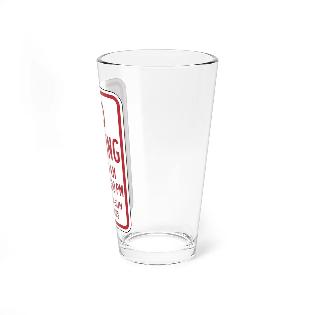 PADOT R7-5T (Pennsylvania) (Road Sign) Pint Glass 16oz - Go Mug Yourself