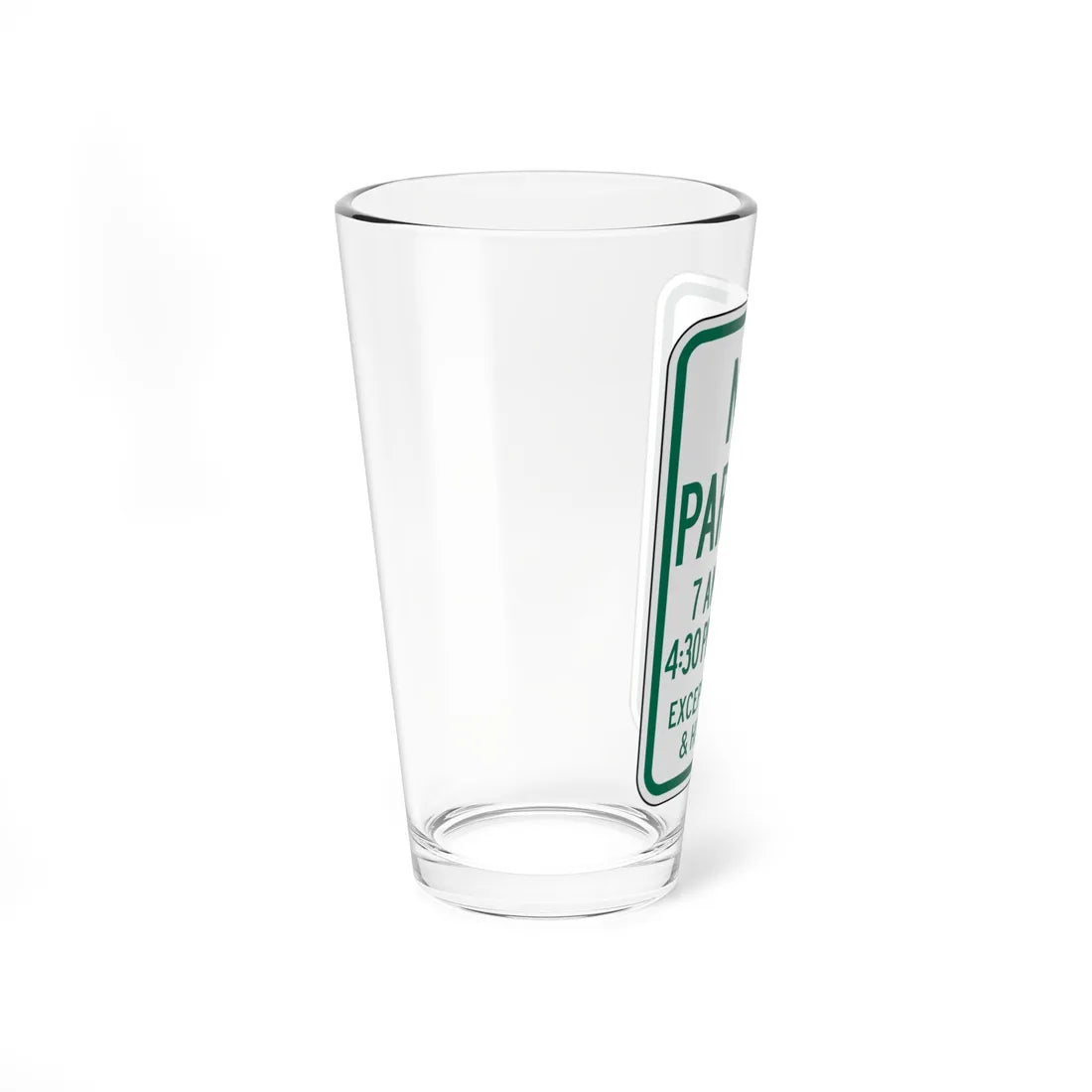 PADOT R7-5X (Pennsylvania) (Road Sign) Pint Glass 16oz - Go Mug Yourself