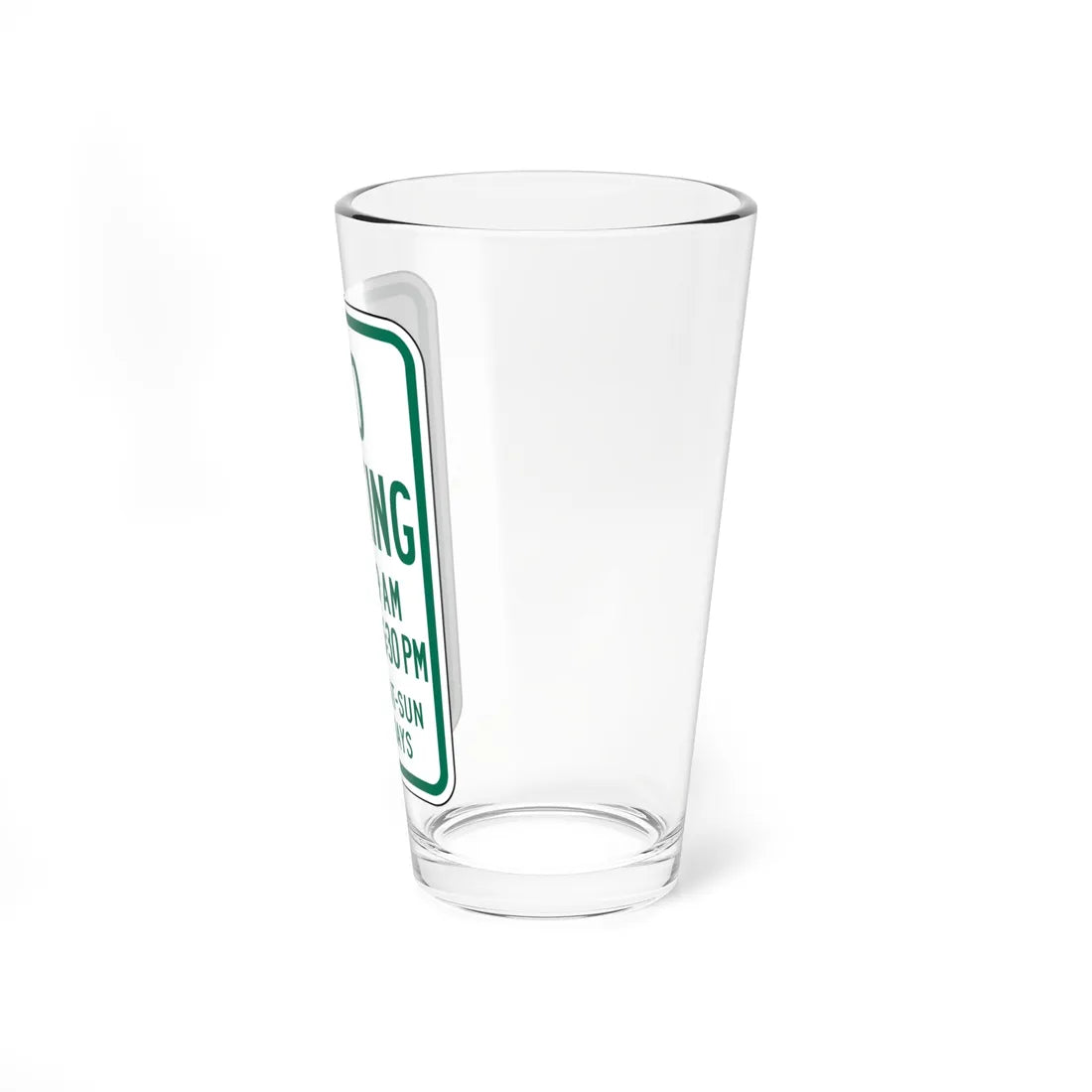 PADOT R7-5X (Pennsylvania) (Road Sign) Pint Glass 16oz - Go Mug Yourself