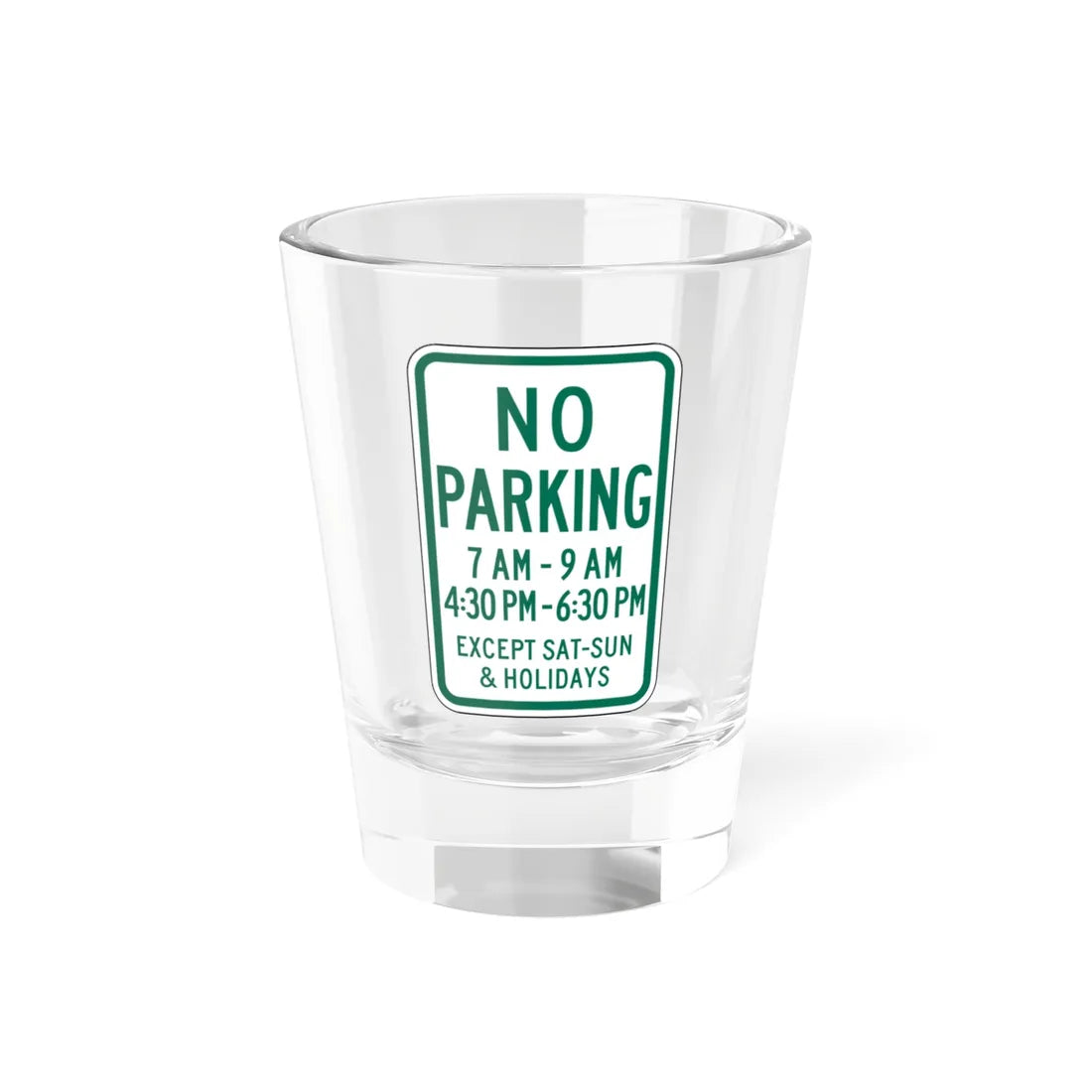 PADOT R7-5X (Pennsylvania) (Road Sign) Shot Glass 1.5oz 1.5oz - Go Mug Yourself