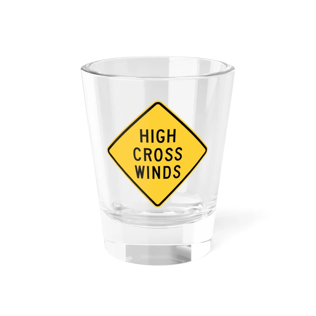 PADOT W14-14 (Pennsylvania) (Road Sign) Shot Glass 1.5oz 1.5oz - Go Mug Yourself