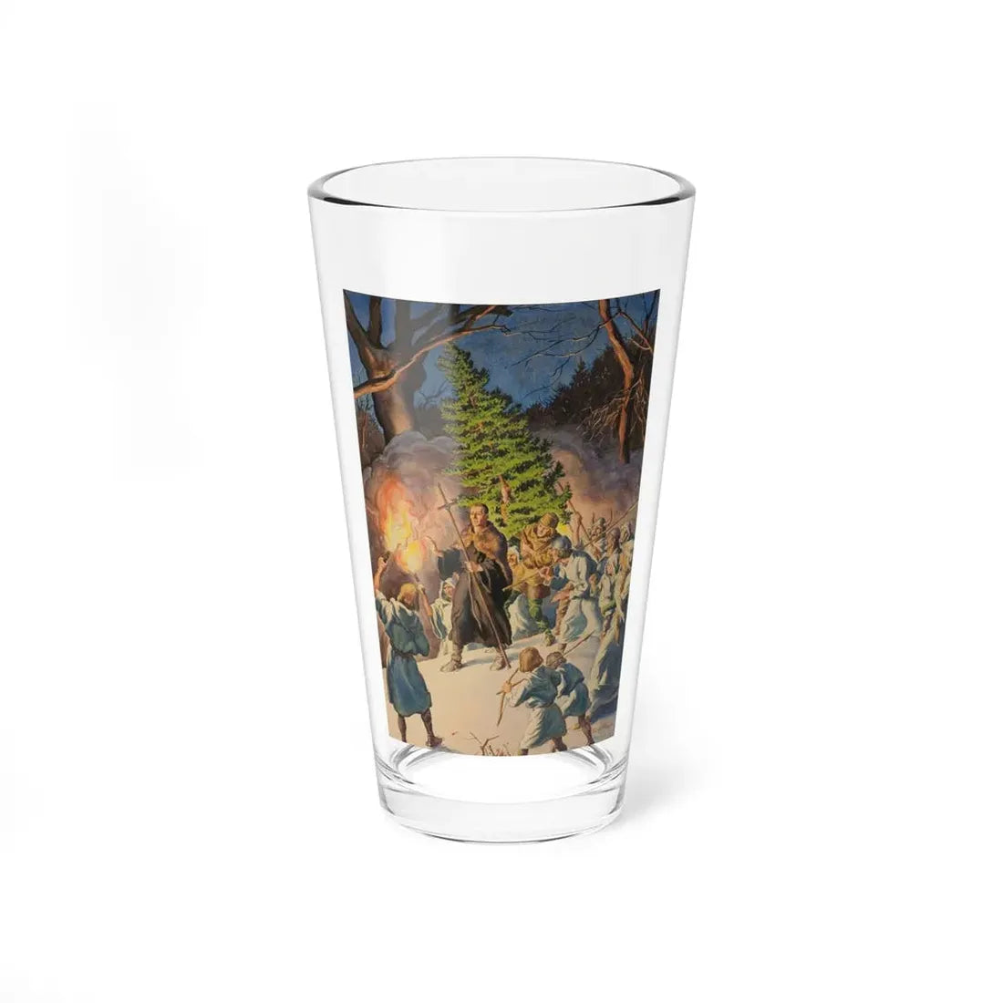 Pagan Christmas, magazine illustration, circa 1950 (Magazine Illustration) Pint Glass 16oz 16oz - Go Mug Yourself