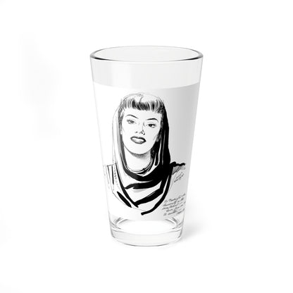 Pagan Lee from Rip Kirby (Washington and Lee, 1949) (Magazine Illustration) Pint Glass 16oz-16oz-Go Mug Yourself