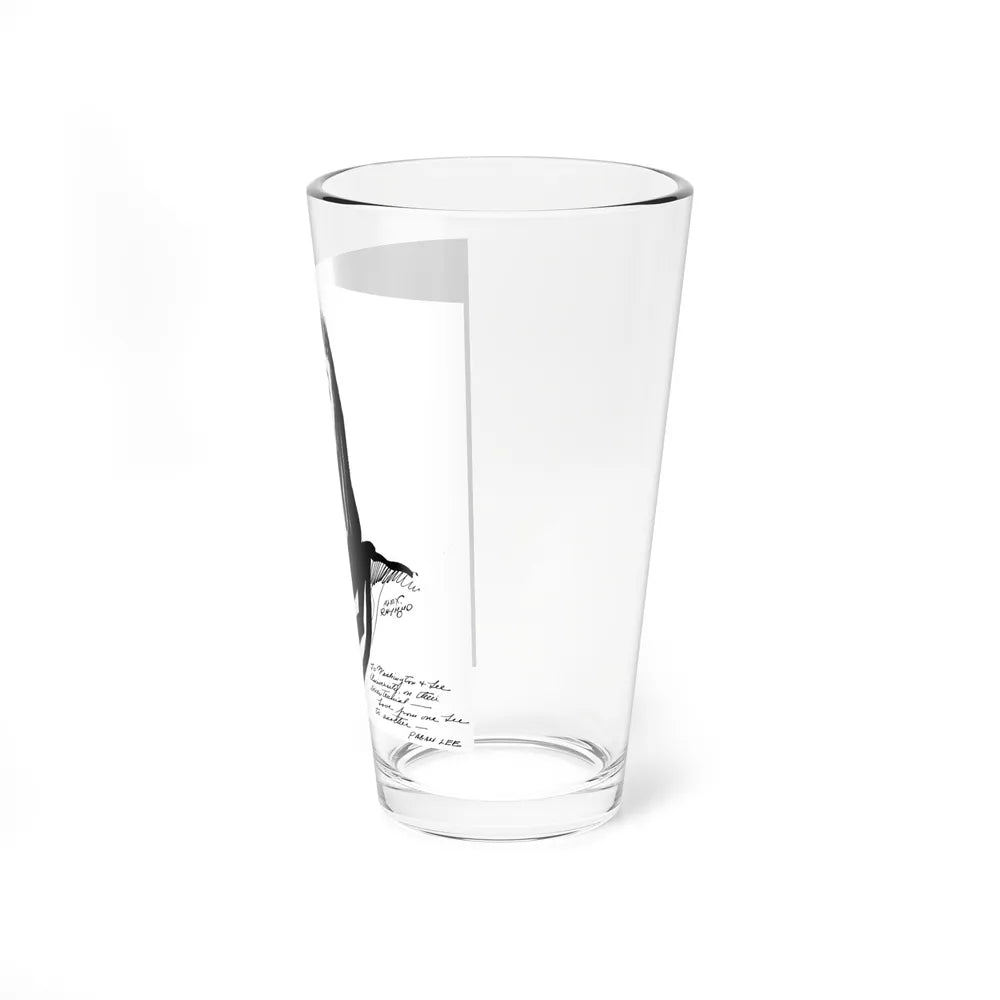 Pagan Lee from Rip Kirby (Washington and Lee, 1949) (Magazine Illustration) Pint Glass 16oz - Go Mug Yourself