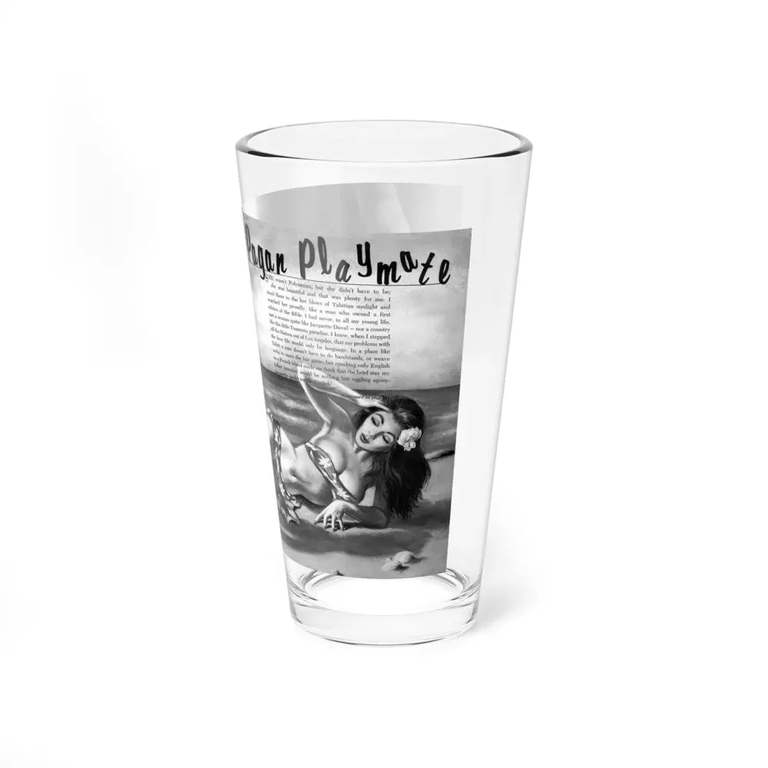 Pagan Playmate, Bewitched magazine No. 1, 1962 (Magazine Illustration) Pint Glass 16oz - Go Mug Yourself
