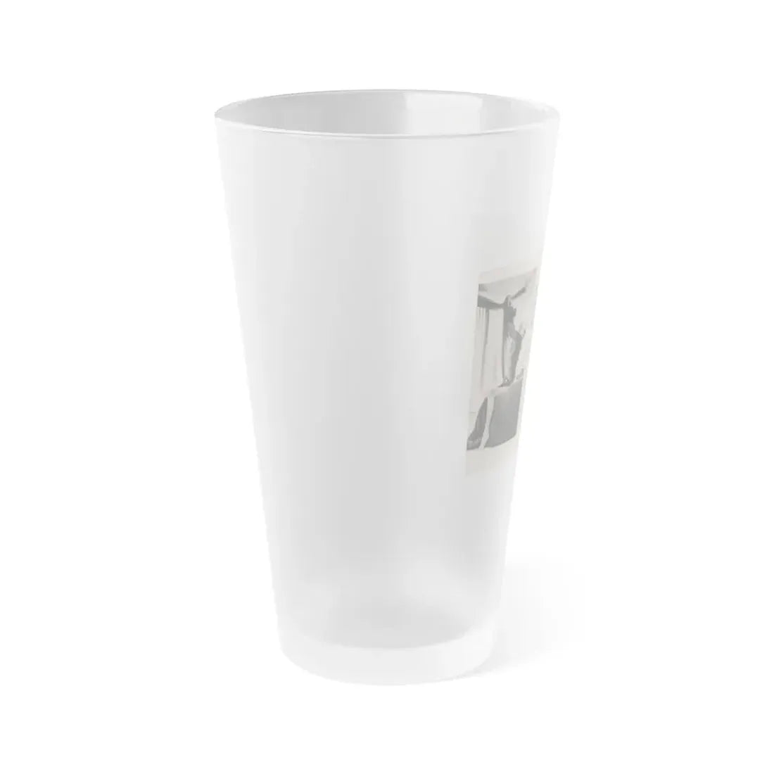 Page0001 (Vintage Female Icon) Frosted Pint Glass 16oz - Go Mug Yourself