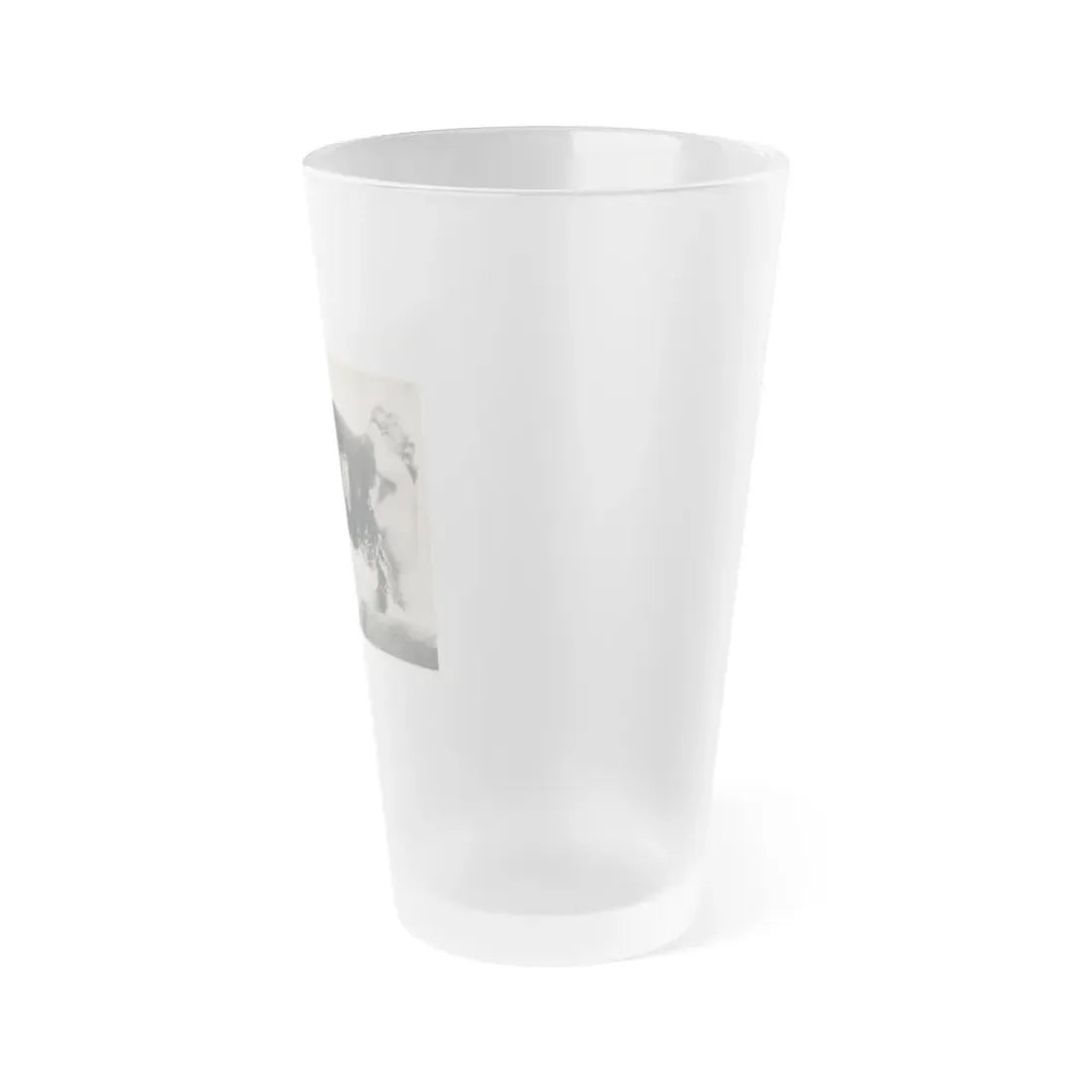 Page0001 (Vintage Female Icon) Frosted Pint Glass 16oz - Go Mug Yourself